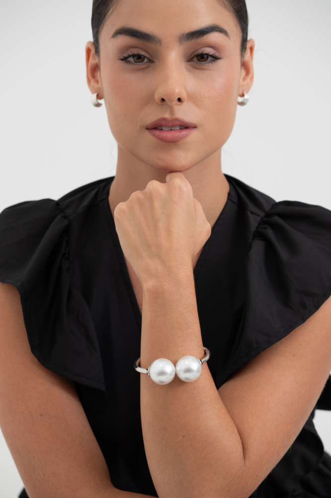 9037481 - Bracelete Pérolas PRATA