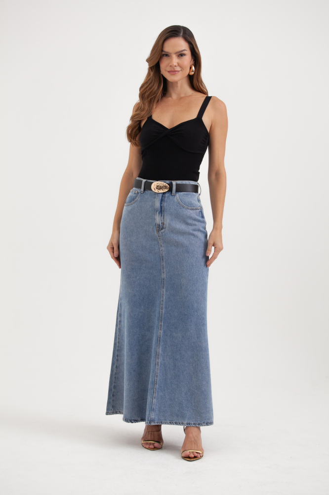 9037492 - Blusa Tricot Alcinha Detalhe Busto Retorcido PRETO 9037492 - Blusa Tricot Alcinha Detalhe Busto Retorcido PRETO