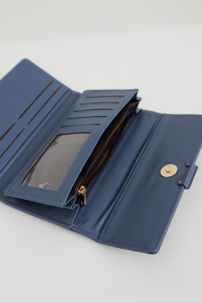 9037550 - Carteira Básica Em PU AZUL 9037550 - Carteira Básica Em PU AZUL