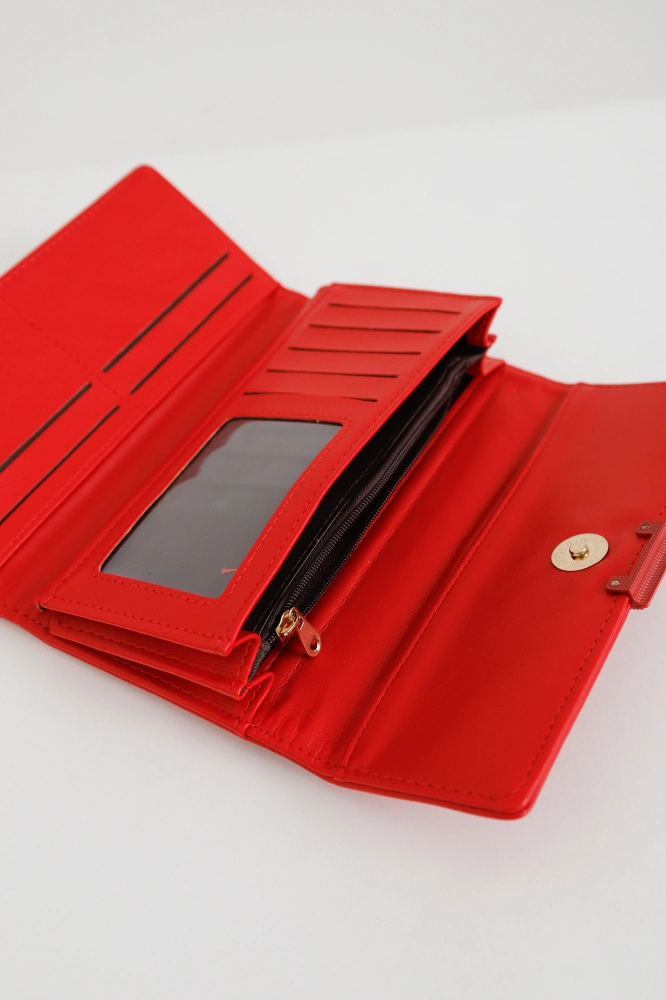 9037550 - Carteira Básica Em PU VERMELHO 9037550 - Carteira Básica Em PU VERMELHO - Imagem 2
