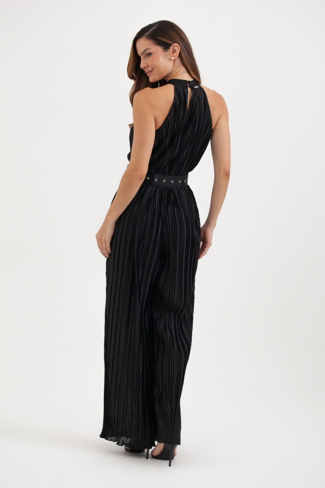 9037596 - Macacão Plissado Com Cinto Elegance PRETO 9037596 - Macacão Plissado Com Cinto Elegance PRETO