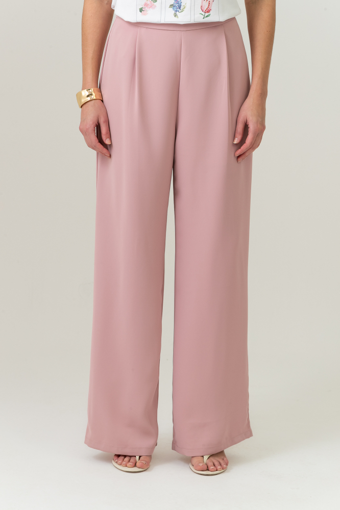 9037657 - Calça Pantalona Alfaiataria Com Pregas ROSÊ 9037657 - Calça Pantalona Alfaiataria Com Pregas ROSÊ