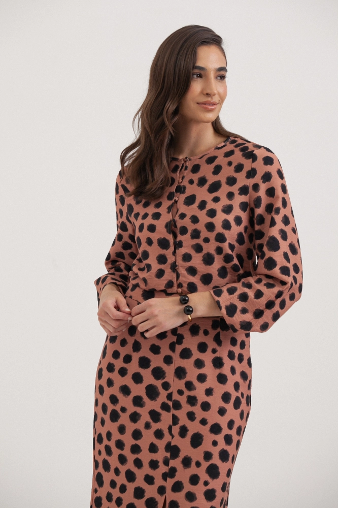 9037737 - Blusa Estampa Animal Brush Manga Longa MARROM 9037737 - Blusa Estampa Animal Brush Manga Longa MARROM - Imagem 2