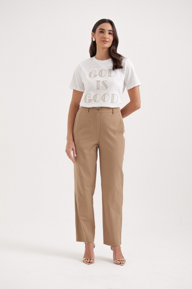 9037741 - Calça Chino Reta BEGE