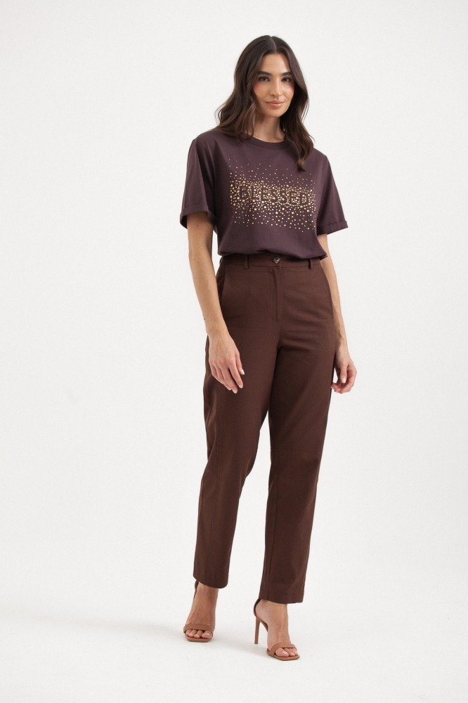 9037741 - Calça Chino Reta MARROM 9037741 - Calça Chino Reta MARROM