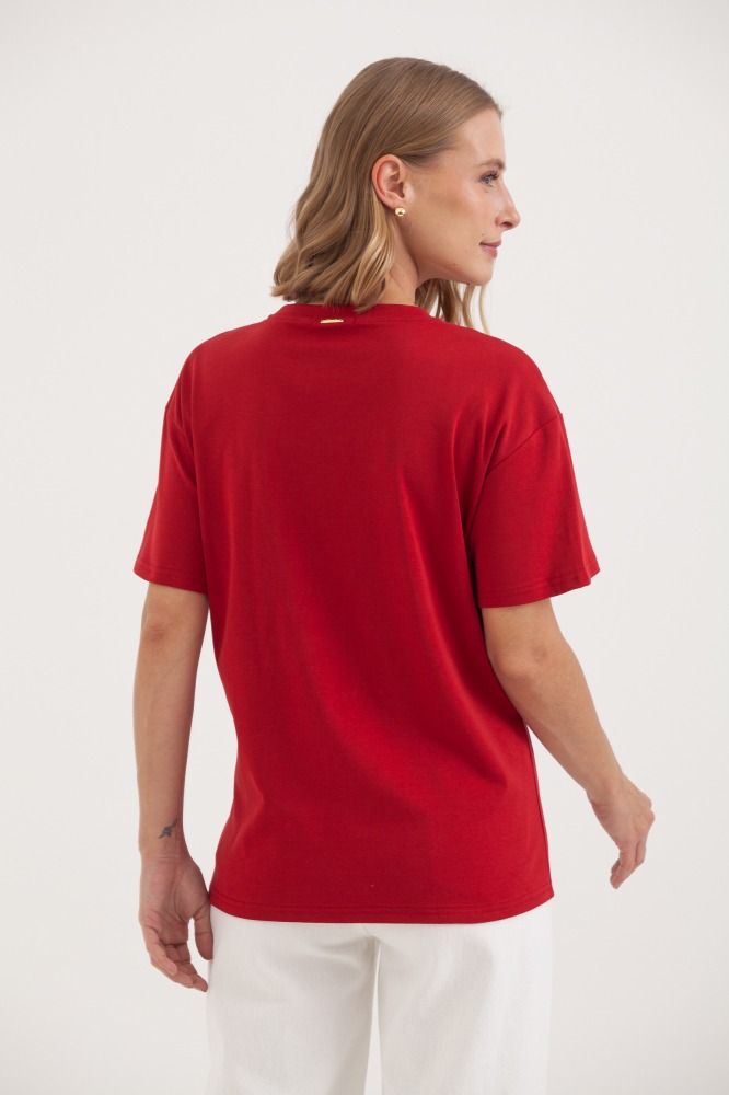 9037754 - Camiseta Bordado Sail VERMELHO 9037754 - Camiseta Bordado Sail VERMELHO