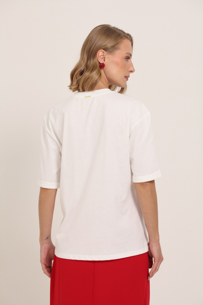 9037761 - Camiseta La Dolce Vita OFF-WHITE 9037761 - Camiseta La Dolce Vita OFF-WHITE