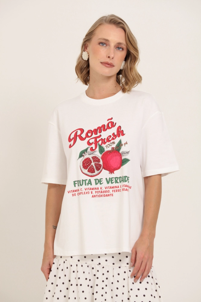 9037762 - Camiseta Romã Fresh OFF-WHITE 9037762 - Camiseta Romã Fresh OFF-WHITE - Imagem 2