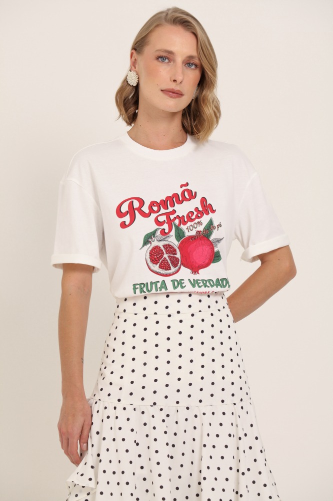 9037762 - Camiseta Romã Fresh OFF-WHITE 9037762 - Camiseta Romã Fresh OFF-WHITE