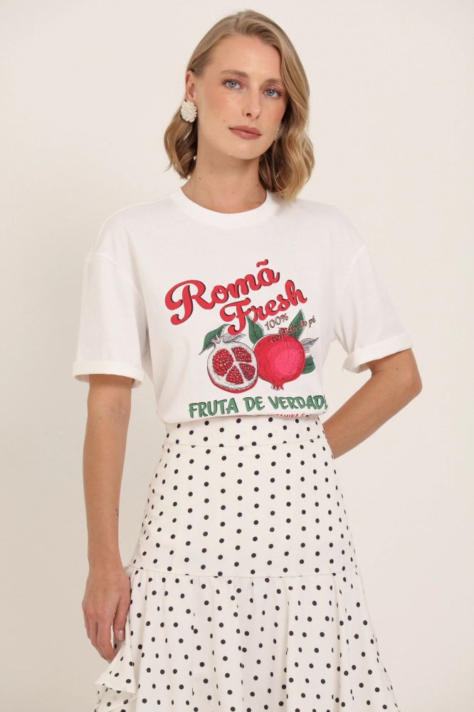 9037762 - Camiseta Romã Fresh OFF-WHITE 9037762 - Camiseta Romã Fresh OFF-WHITE - Imagem 1