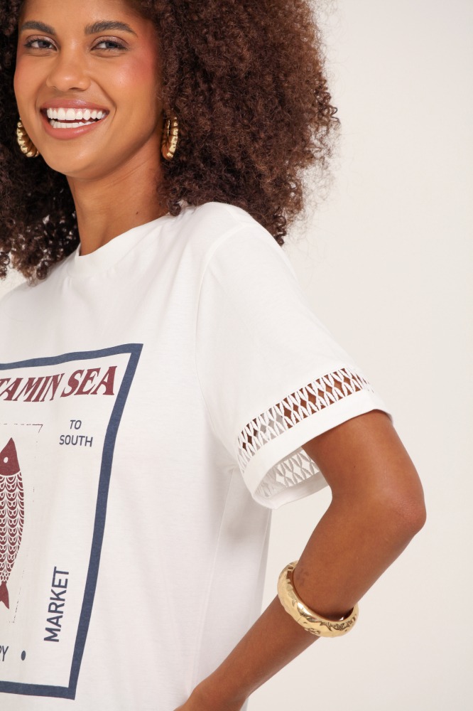 9037764 - Camiseta Vitamin Sea OFF-WHITE