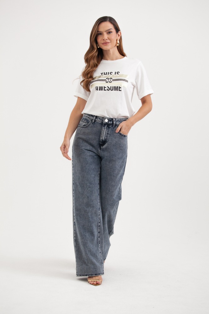 9037767 - Camiseta This Is So Awesome OFF-WHITE 9037767 - Camiseta This Is So Awesome OFF-WHITE