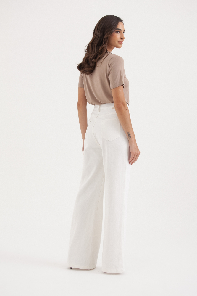 9037773 - Calça Reta Sarja BRANCO 9037773 - Calça Reta Sarja BRANCO