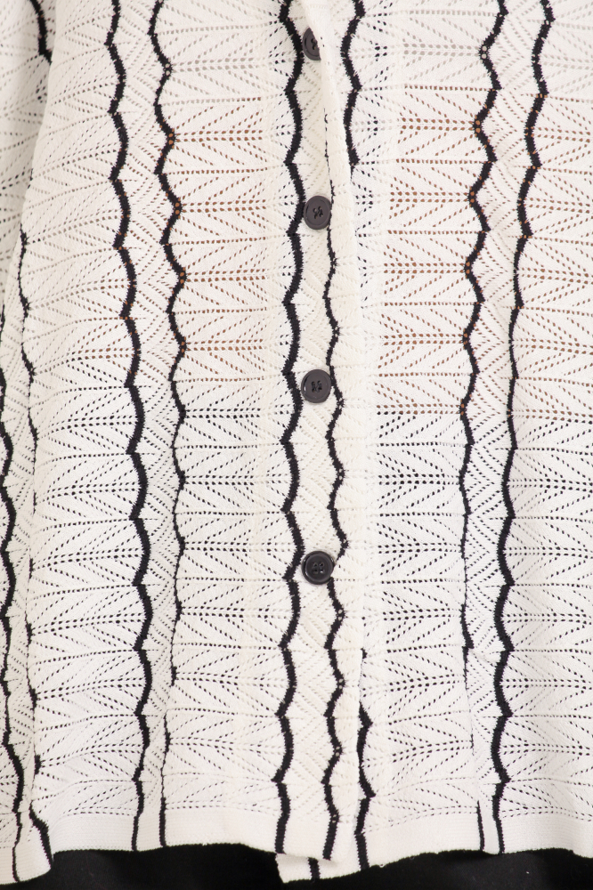 9037787 - Camisa Crochê Ondas BRANCO