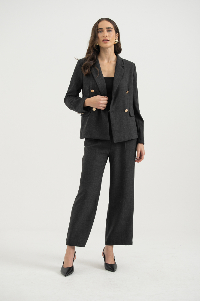 9037806 - Blazer Abotoamento Duplo PRETO 9037806 - Blazer Abotoamento Duplo PRETO