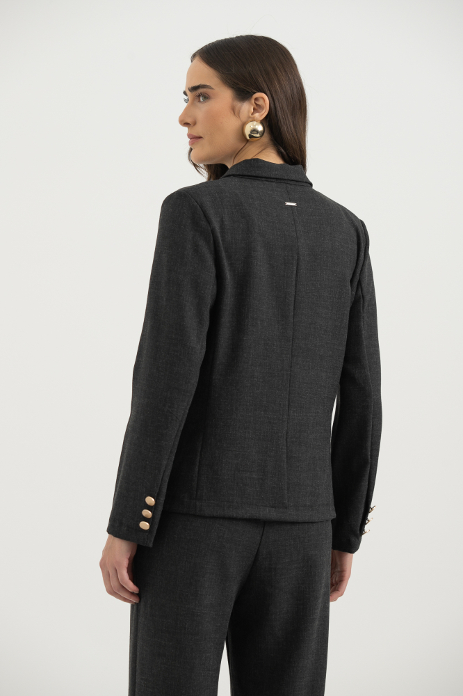 9037806 - Blazer Abotoamento Duplo PRETO 9037806 - Blazer Abotoamento Duplo PRETO