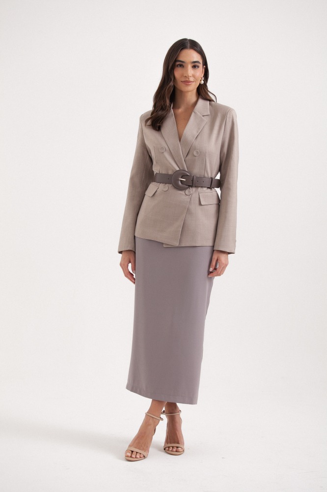 9037808 - Blazer Abotoamento Duplo BEGE 9037808 - Blazer Abotoamento Duplo BEGE