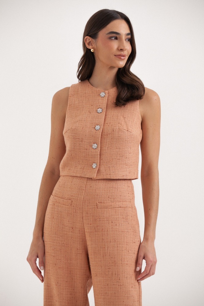 9037813 - Colete Tweed SALMÃO 9037813 - Colete Tweed SALMÃO