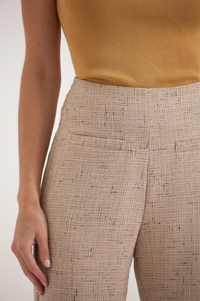 9037814 - Calça Reta Tweed BEGE 9037814 - Calça Reta Tweed BEGE