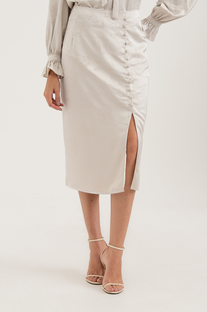 9037819 - Saia Midi Slip  BEGE