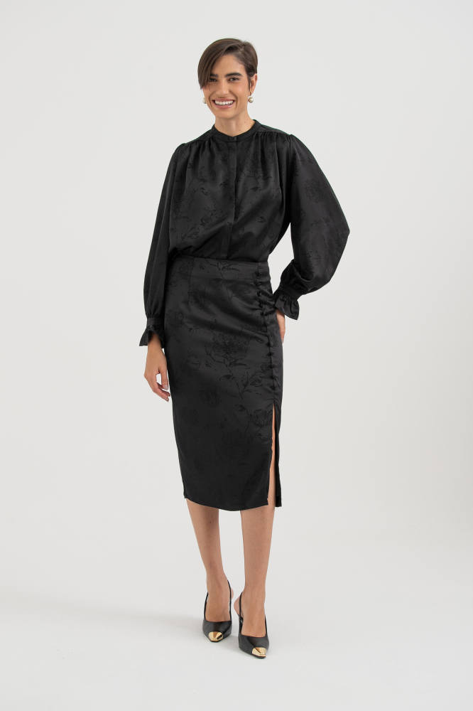 9037820 - Camisa Romantic Slip PRETO 9037820 - Camisa Romantic Slip PRETO