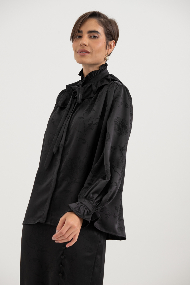 9037820 - Camisa Romantic Slip PRETO 9037820 - Camisa Romantic Slip PRETO