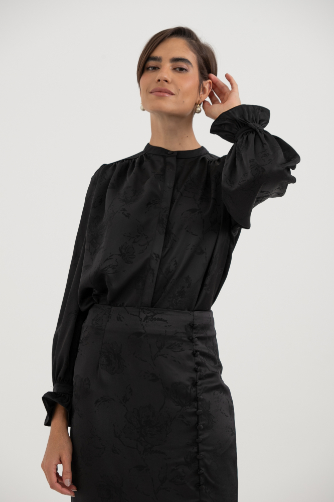 9037820 - Camisa Romantic Slip PRETO 9037820 - Camisa Romantic Slip PRETO