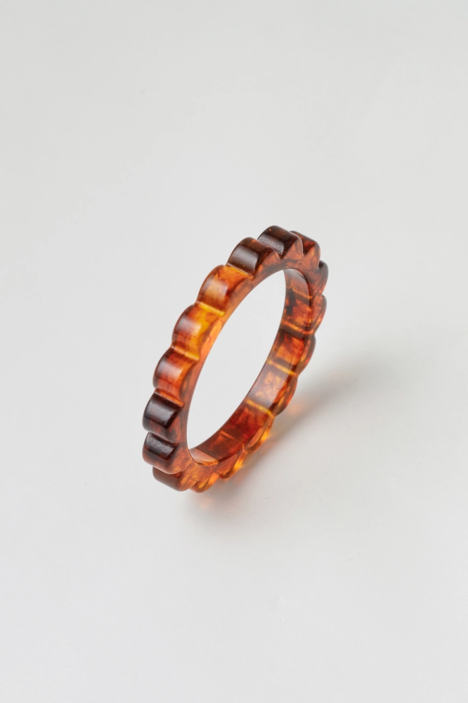 9037844 - Bracelete Resinado Flor MARROM 9037844 - Bracelete Resinado Flor MARROM - Imagem 1