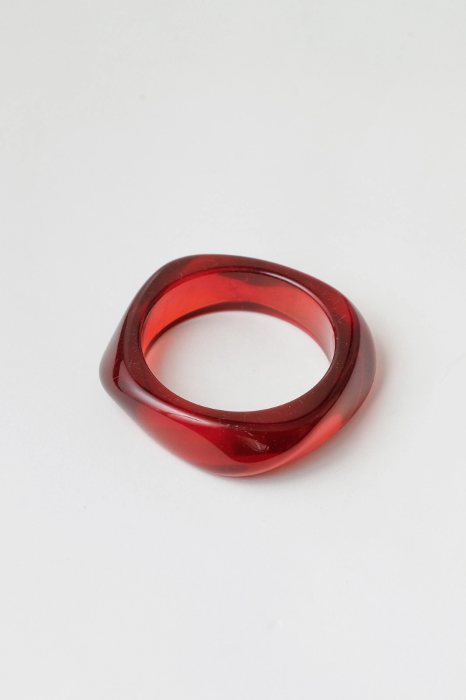 9037852 - Bracelete Resinado Médio Ondulado MARROM 9037852 - Bracelete Resinado Médio Ondulado MARROM - Imagem 1