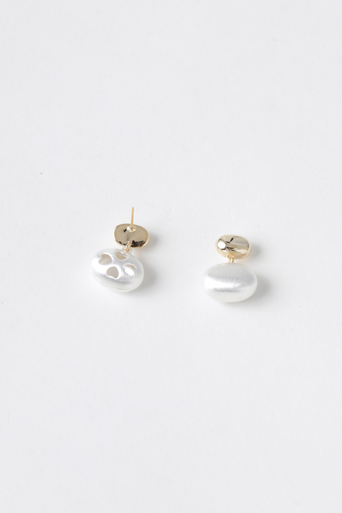 9037888 - Brinco Oval Metalizado Bicolor DOURADO