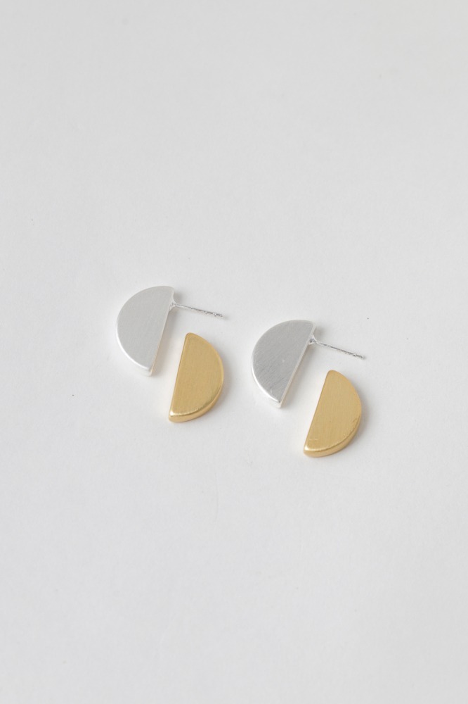 9037889 - Brinco Argola Preenchida Bicolor DOURADO 9037889 - Brinco Argola Preenchida Bicolor DOURADO
