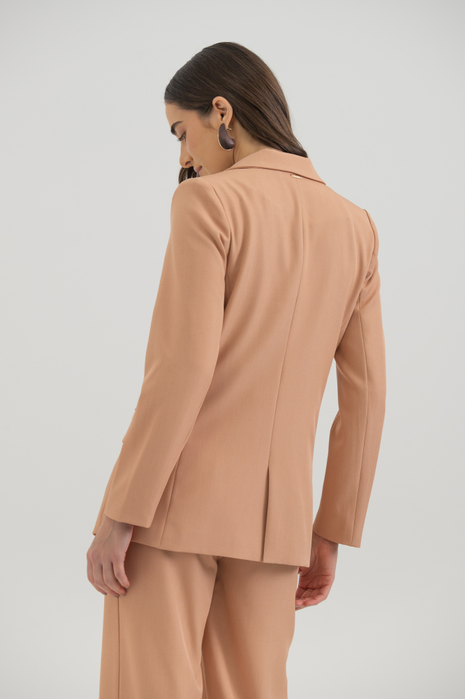 9037950 - Blazer Alfaiataria Cinto Fivela Grande SALMÃO 9037950 - Blazer Alfaiataria Cinto Fivela Grande SALMÃO