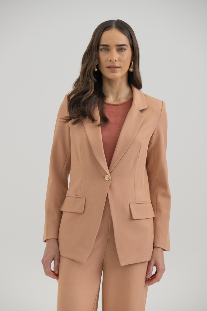 9037950 - Blazer Alfaiataria Cinto Fivela Grande SALMÃO 9037950 - Blazer Alfaiataria Cinto Fivela Grande SALMÃO