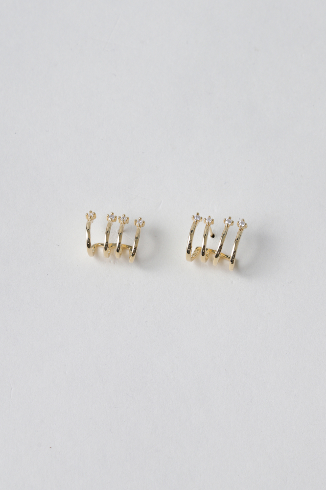 9037980 - Brinco Cuff Com Ponta De Strass DOURADO 9037980 - Brinco Cuff Com Ponta De Strass DOURADO