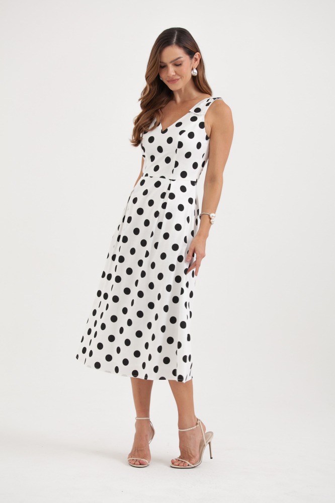 9037983 - Vestido Poá Laços BRANCO 9037983 - Vestido Poá Laços BRANCO