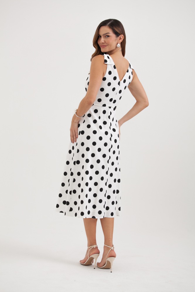 9037983 - Vestido Poá Laços BRANCO 9037983 - Vestido Poá Laços BRANCO