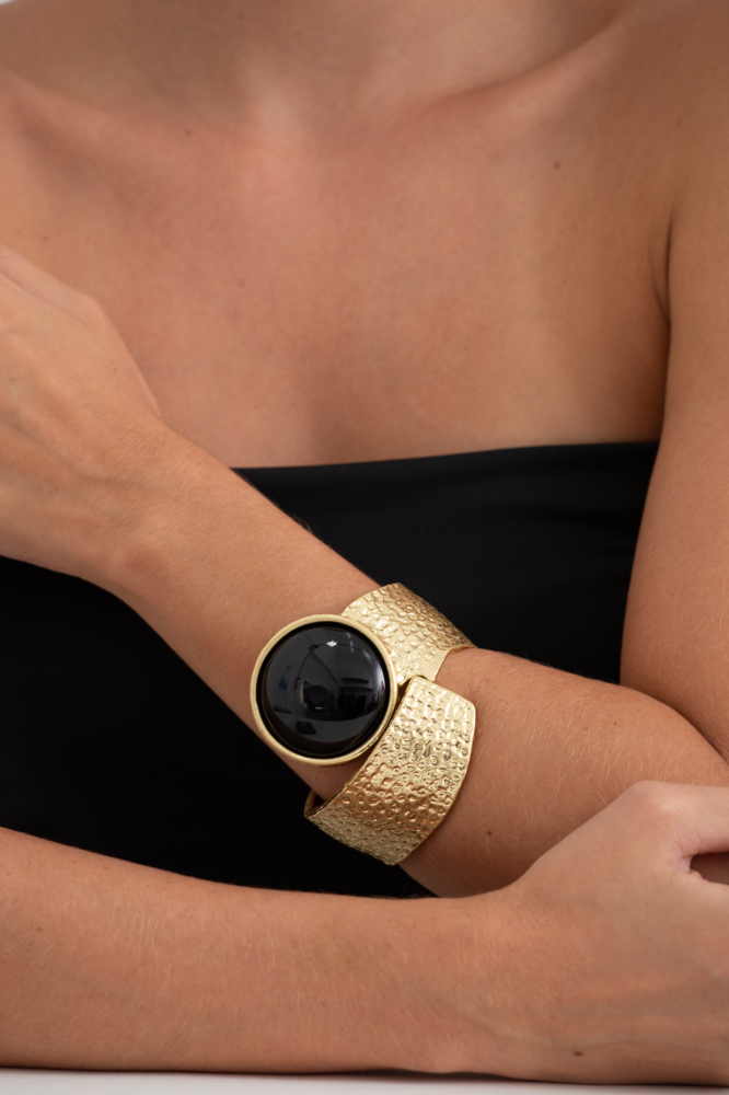 9037991 - Bracelete Texturizado Resinado DOURADO 9037991 - Bracelete Texturizado Resinado DOURADO