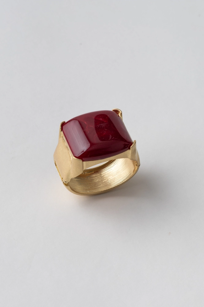 9038025 - Bracelete Largo Com Pedra Resinada VINHO 9038025 - Bracelete Largo Com Pedra Resinada VINHO - Imagem 1
