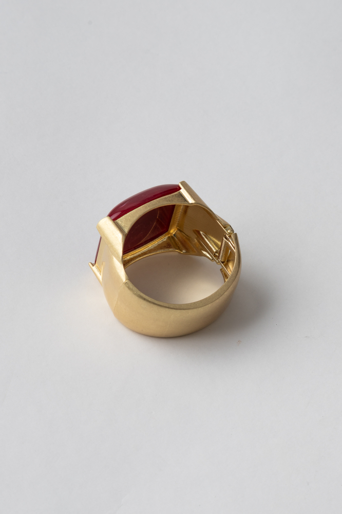 9038025 - Bracelete Largo Com Pedra Resinada VINHO