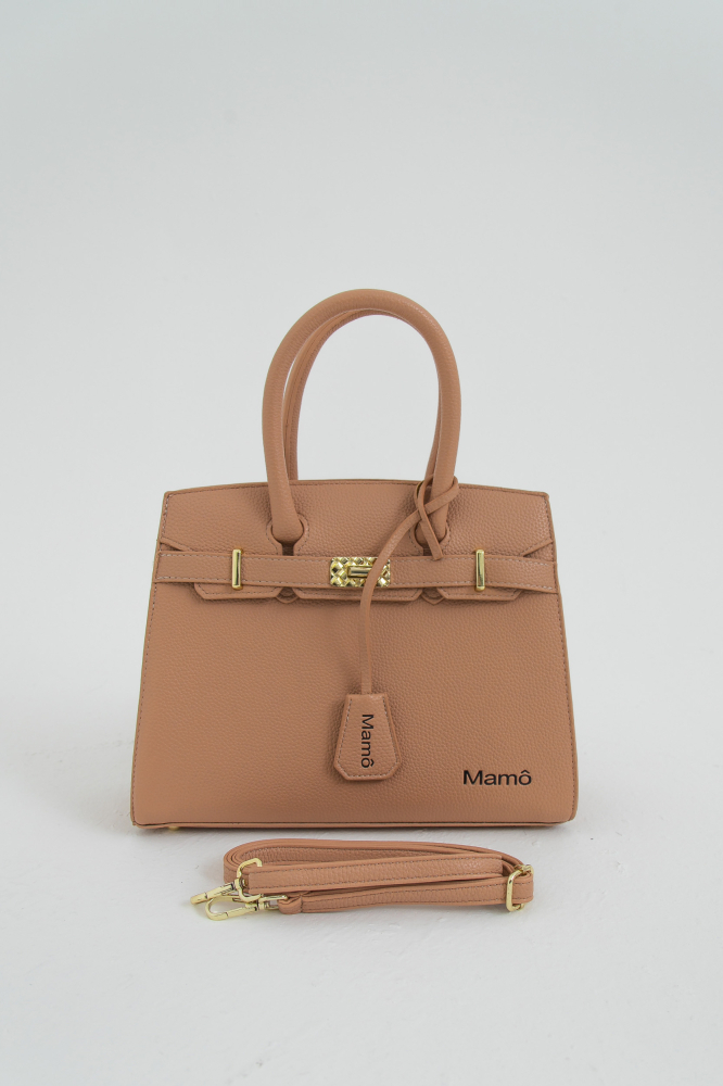 9038093 - Bolsa Satchel Estruturada Clássica BEGE 9038093 - Bolsa Satchel Estruturada Clássica BEGE