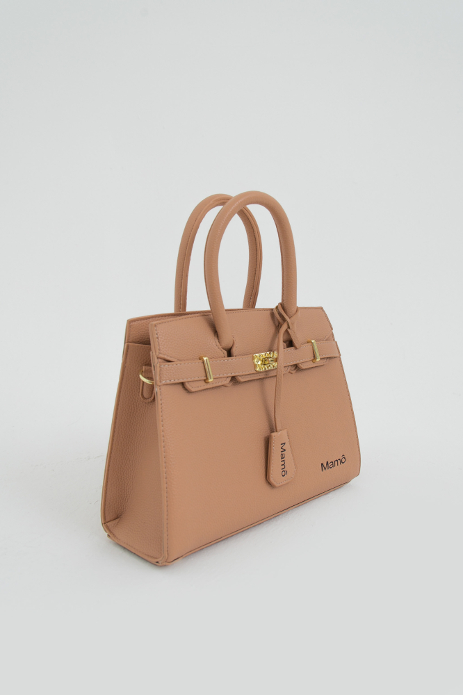 9038093 - Bolsa Satchel Estruturada Clássica BEGE 9038093 - Bolsa Satchel Estruturada Clássica BEGE
