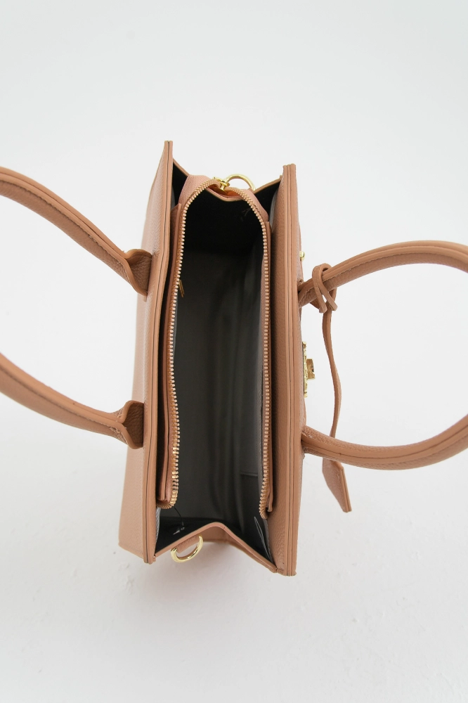 9038093 - Bolsa Satchel Estruturada Clássica BEGE 9038093 - Bolsa Satchel Estruturada Clássica BEGE - Imagem 2