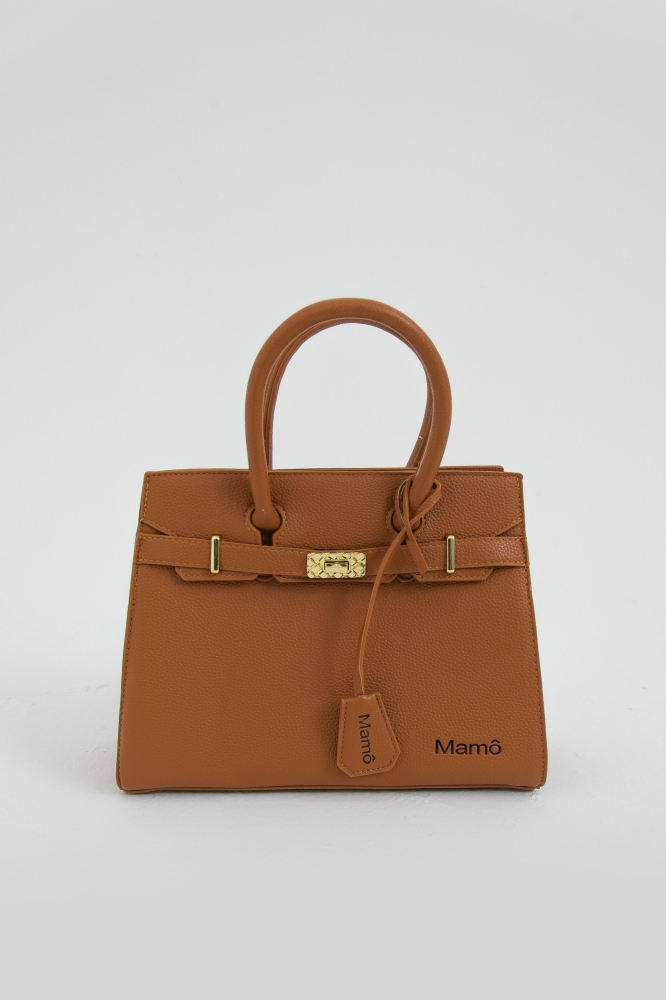 9038093 - Bolsa Satchel Estruturada Clássica CARAMELO 9038093 - Bolsa Satchel Estruturada Clássica CARAMELO