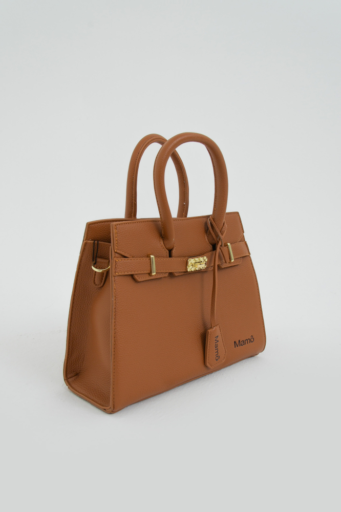 9038093 - Bolsa Satchel Estruturada Clássica CARAMELO 9038093 - Bolsa Satchel Estruturada Clássica CARAMELO
