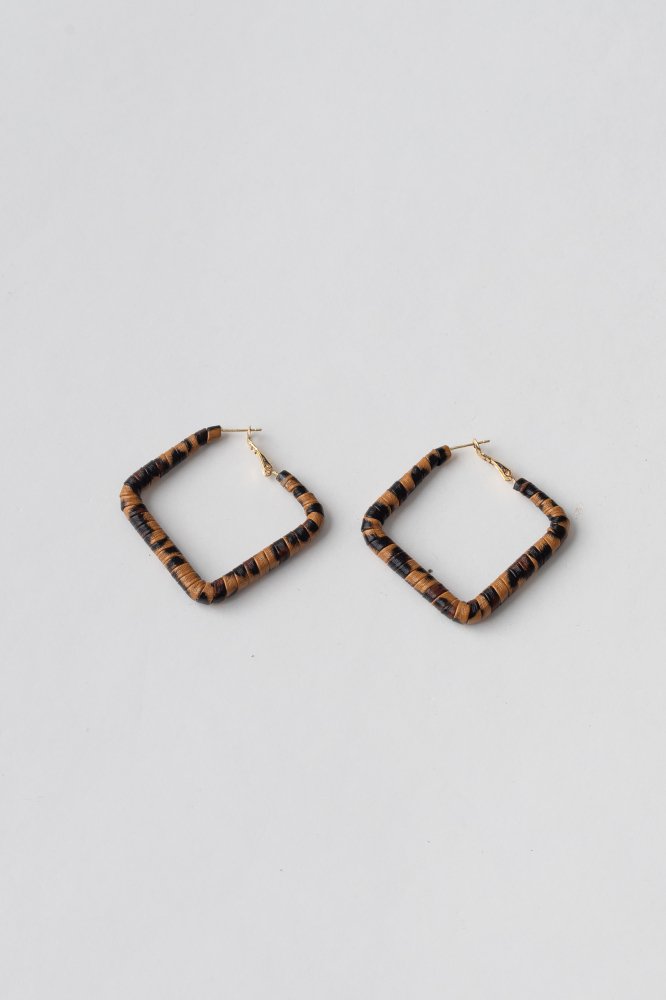 9038099 - Brinco Argola Quadrada Pu Animal Print ONÇA 9038099 - Brinco Argola Quadrada Pu Animal Print ONÇA