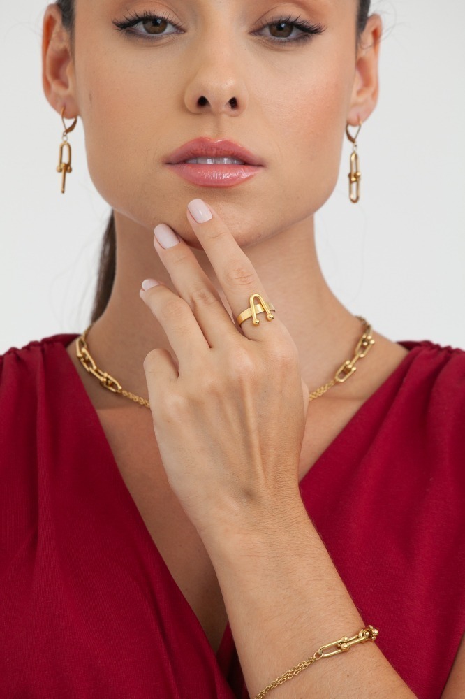 9038169 - Conjunto 4 Peças Corrente Diferenciada DOURADO