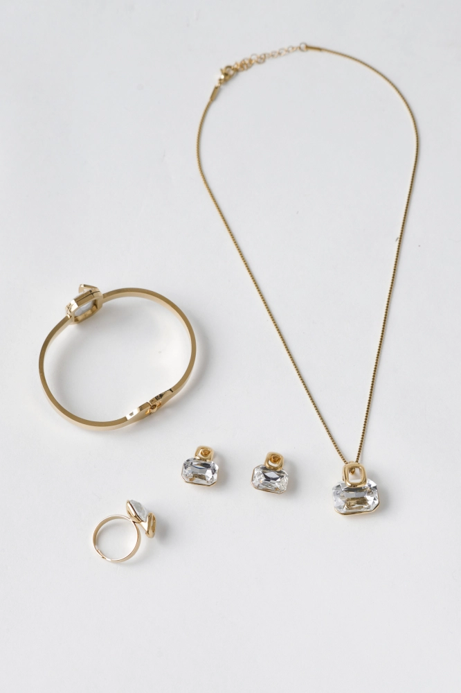 9038170 - Conjunto 4 Peças Chaton Com Quadrado BRANCO - Imagem 1
