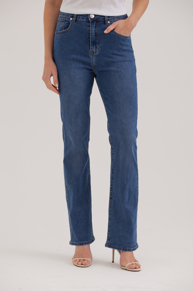 9038189 - Calça Jeans Reta Azul Médio JEANS 9038189 - Calça Jeans Reta Azul Médio JEANS
