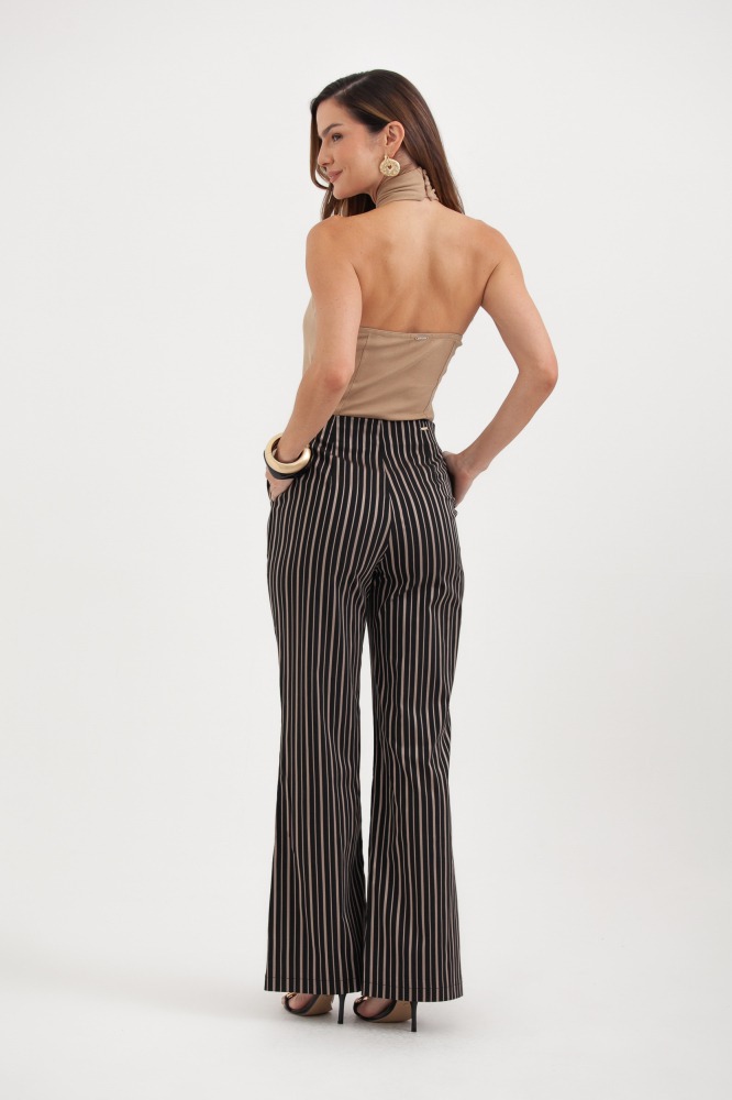 9038204 - Calça Alfaiataria Risca De Giz PRETO