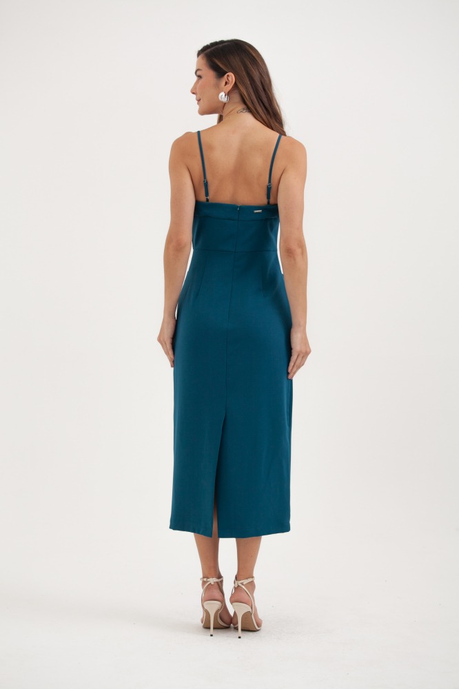 9038206 - Vestido Tubinho Alfaiataria Botões AZUL 9038206 - Vestido Tubinho Alfaiataria Botões AZUL